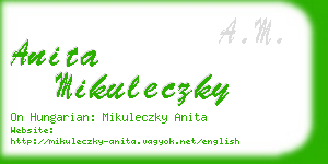 anita mikuleczky business card